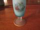 Lovely Blue Frosted Vase With Gold Trim And Floral Vases photo 2