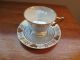 Antique Porcelain Footed Tea Cup And Saucer Excellent Cups & Saucers photo 3