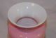 Opaline Vase Pink Over White Glass W Flowers & Dove Victorian Antique Vases photo 2