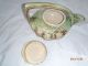 Mccoy Teapot,  Creamer,  Sugar And Vase Set Rustic Pine Cones Creamers & Sugar Bowls photo 3