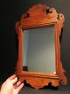Repro Antique 18th C Wood Fretwork Chippendale Mirror Looking Glass Primitives photo 2
