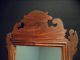Repro Antique 18th C Wood Fretwork Chippendale Mirror Looking Glass Primitives photo 4