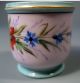 England English Porcelain Hand Painted Miniature Cachepot Ca.  First Half 20thc. Planters photo 1