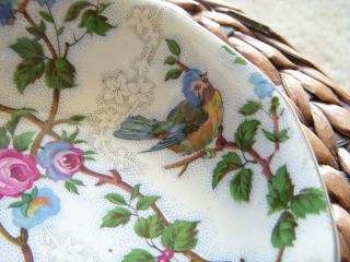 Heritage Made In England Blue Bird Floral Small Bowl photo