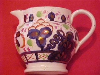 Gaudy Welsh (welch) Creamer - Oyster Pattern photo