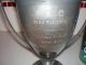 Loving Cup Antique Silver 1912 Presentation Etched Estate Piece 100 Yrs Old Metalware photo 3