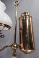 Antique Brass American Student Lamp Argand Oil Wired Kerosene Victorian Desk Lamps photo 2