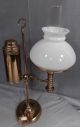 Antique Brass American Student Lamp Argand Oil Wired Kerosene Victorian Desk Lamps photo 6