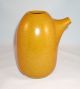 Unique Vintage Mustard Colored Ceramic Art Pot With Spout Pitchers photo 3