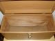 Vintage Wooden Box With Paper Cover And Hard Plastic Handle Boxes photo 1
