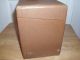 Vintage Wooden Box With Paper Cover And Hard Plastic Handle Boxes photo 5