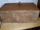Vintage Wooden Box With Paper Cover And Hard Plastic Handle Boxes photo 8