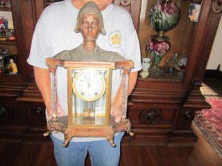 Large Unusual Antique Seth Thomas Crystal Regulator Shelf Clock - Estate Nr photo