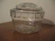 Small Clear Dish W/lid,  Floral Design On Lid And Bowl Bowls photo 4