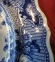 Parisian Chateau Antique Sm Plate By R.  Hall; Mid 1800’s Blue & White Plates & Chargers photo 5