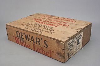 Top - Half Vintage Dewar ' S Whitle Label Crate Pennsylvania Lcb photo