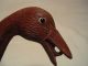 Antique Carved Wood Goose Glass Eyes 6 3/8ths Tall Nr Carved Figures photo 6