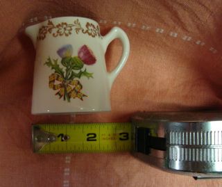 Mini Creamer With Flowers & Scottish Bow - Lord Nelson Pottery England photo
