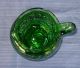 Antique Style Mouth Blown Green Glass Pitcher Handmade Colonial Country Vase Pon Pitchers photo 5
