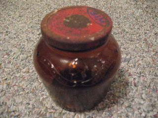 Thomas Jefferson Jar W/lid,  ' Ed On Bottom photo