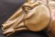 Pure Bronze Mounted Horse Statue Bust Figure Sculpture Hot Cast Art Metalware photo 6