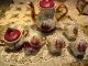 Vintage Wedding Romantic Victorian Couple Demitasse Chocolate Teapot Set Luster Teapots & Tea Sets photo 2