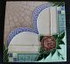 Gorgeous Set Of 4 Vintage Haruzo Saji Tiles,  Rose & Web Pattern, Tiles photo 2