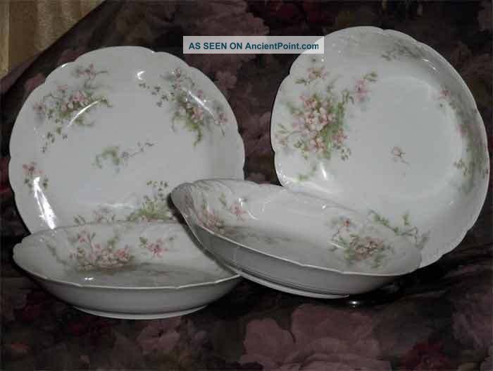 Lovely Four Haviland Limoges France Soup Bowls 1893 - 1930 Bowls photo