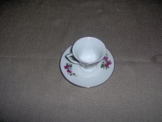 Vintage Cup & Saucer Small Flowers Made In China photo