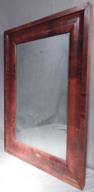 Antique Period Empire Mahogany Ogee Mirror Picture Frame 1845 photo