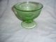 Antique Federal Glass - Green Georgian Pattern Of Footed Sherbet Dish Dishes photo 1