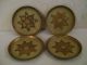 Florentine Gilt Tole Coasters Set Of 4 Toleware photo 2