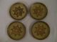 Florentine Gilt Tole Coasters Set Of 4 Toleware photo 3