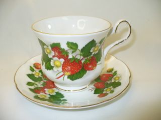Royal Grafton Strawberry Tea Cup And Saucer photo