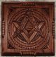 Antique Handmade Wooden Rare Casket Masonic Vintage - Freemasons Other photo 4