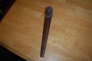 Antique Carved Black Americana African Figure Letter Opener photo