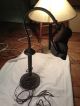 Old Brass Or Copper Art Deco Desk Lamp,  Fine Condition.  Bryant Light. Lamps photo 1