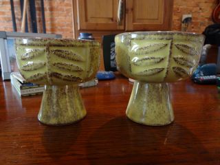 Vintage Yellow Planters From Inarco Sun Glo Ceramics - Japan - 1963 photo