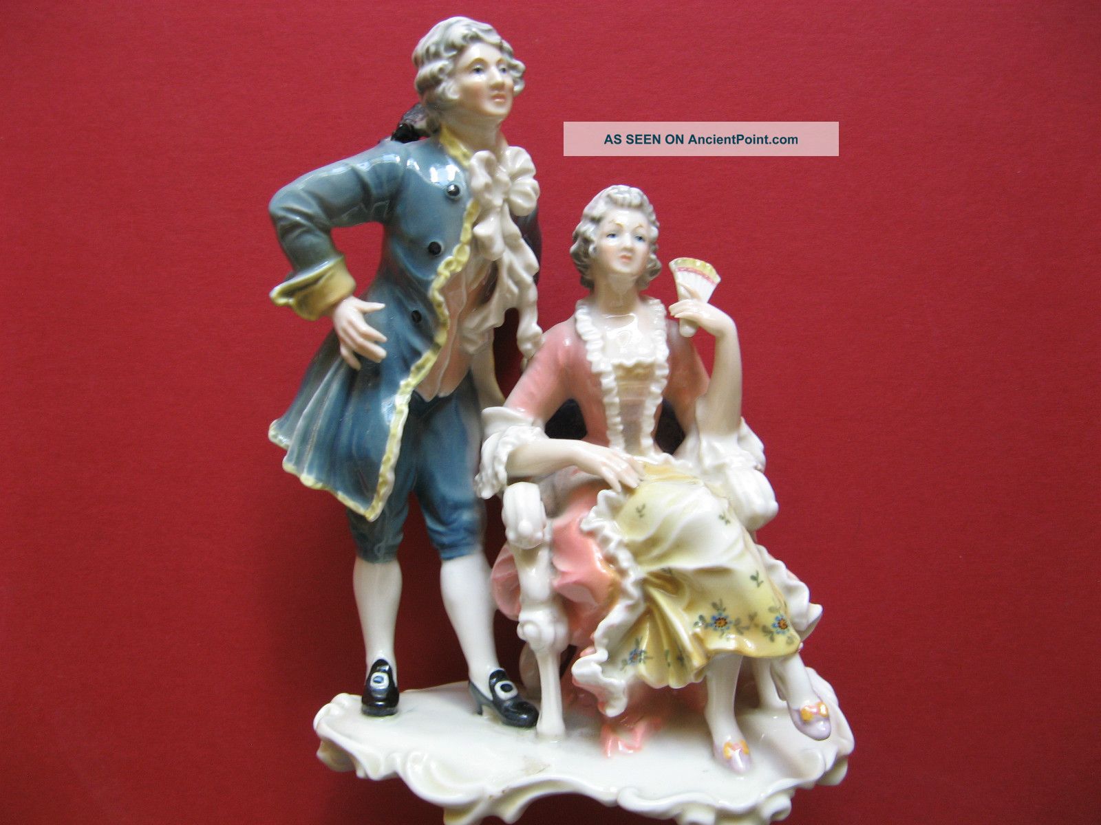 Very Fine Detailed German Porcelain/china Figurines,  Well - Marked,  Vg,  Nr Figurines photo