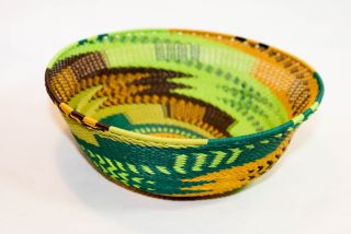 Vintage Indian Folk Wire Art Basket photo