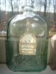 Antique Glass Bottle Paper Label Hartford Connecticut Capitol City Herbs Bottles photo 1