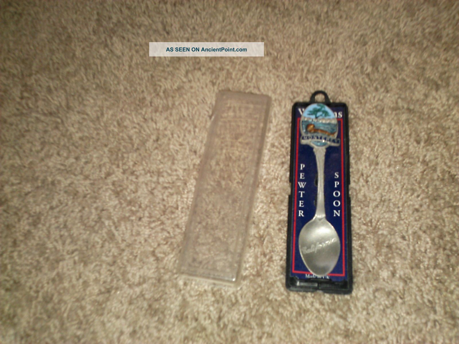 Vintage Pewter Spoon Metalware photo