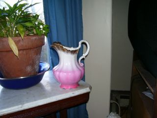 Vintage Mid 1800 ' S - - Goodwin Pottery - - Semi - Porcelain Water Picture,  Small Size photo