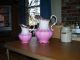 Vintage Mid 1800 ' S - - Goodwin Pottery - - Semi - Porcelain Water Picture,  Small Size Pitchers photo 3