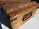 Vintage Antique Old Wood Wooden Crate With Metal Handles & Latch Boxes photo 2