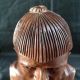 Stunning Hand Carved / Crafted Wood Bust Mid Century Statue / Carving Folk Art Carved Figures photo 9