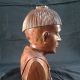 Stunning Hand Carved / Crafted Wood Bust Mid Century Statue / Carving Folk Art Carved Figures photo 2