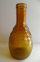 Antique Amber Colored 1950s Arrowhead Water Bottle With Cap Rare Bottles photo 3