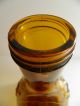 Antique Amber Colored 1950s Arrowhead Water Bottle With Cap Rare Bottles photo 8
