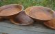 Vintage Old Wooden Turned Pieced Wood Bowl Set,  Large Bowl & 5 Smaller Bowls photo 2